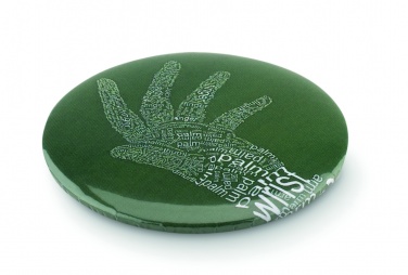 Logo trade promotional merchandise image of: Mirror button metal