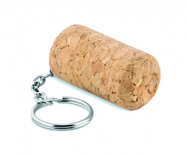 Logo trade promotional giveaway photo of: Wine cork key ring Sigulda