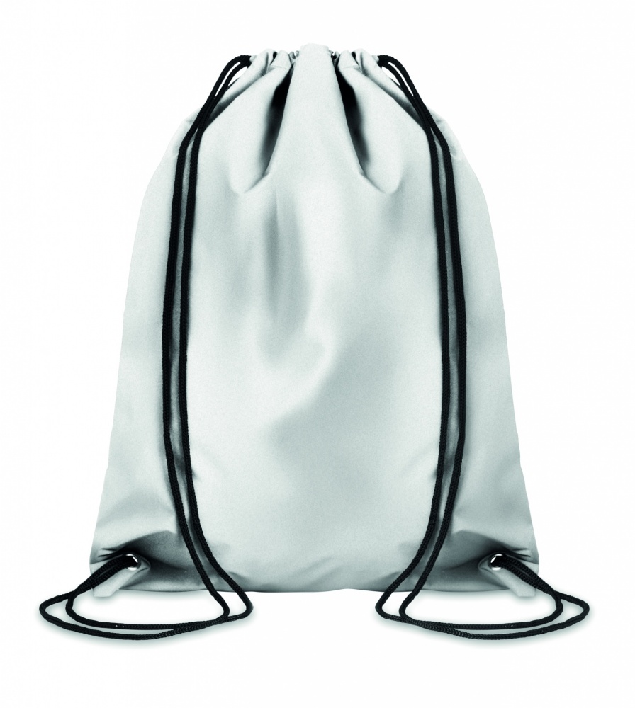 Logo trade promotional items image of: High reflective drawstring bag