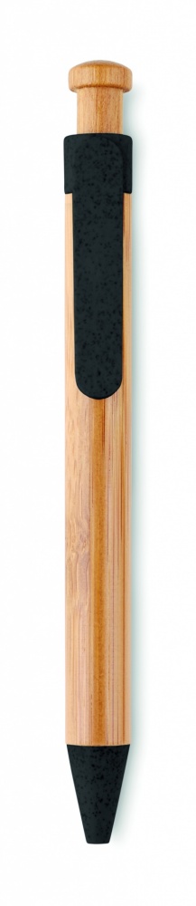 Logo trade business gift photo of: Bamboo/Wheat-Straw ABS ball pen