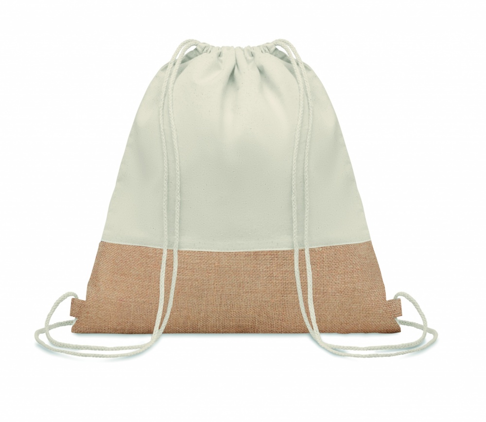 Logotrade promotional giveaway picture of: Drawstring bag w/ jute details