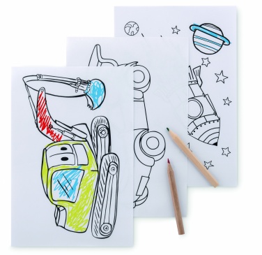 Logo trade promotional product photo of: Colouring set with 6 pencils