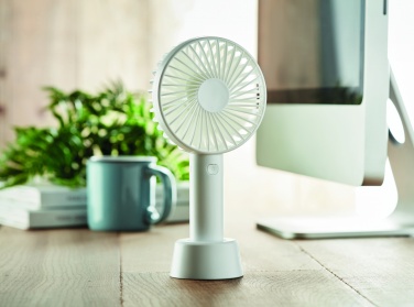 Logo trade promotional item photo of: USB desk fan with stand 