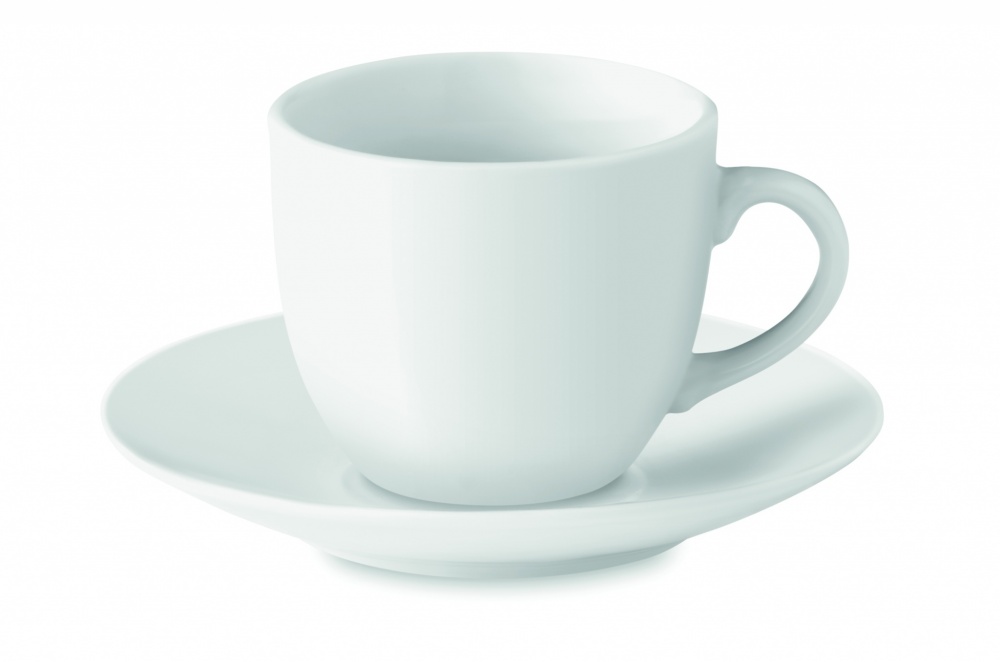 Logotrade promotional merchandise photo of: Espresso cup and saucer 80 ml