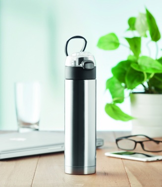 Logo trade business gifts image of: Double wall bottle 400ml