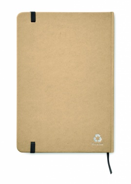 Logo trade promotional giveaways image of: A5 recycled notebook 80 lined