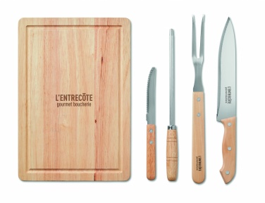 Logotrade promotional product image of: Set of 4 BBQ Grilling accessori