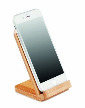 Logotrade business gift image of: Bamboo wireless charge stand 5W WIRESTAND