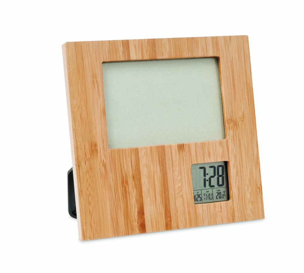 Logotrade promotional merchandise picture of: Photo frame with weather statio