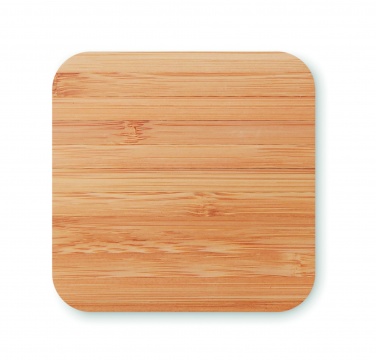 Logo trade corporate gifts picture of: Bamboo wireless charge pad 5W
