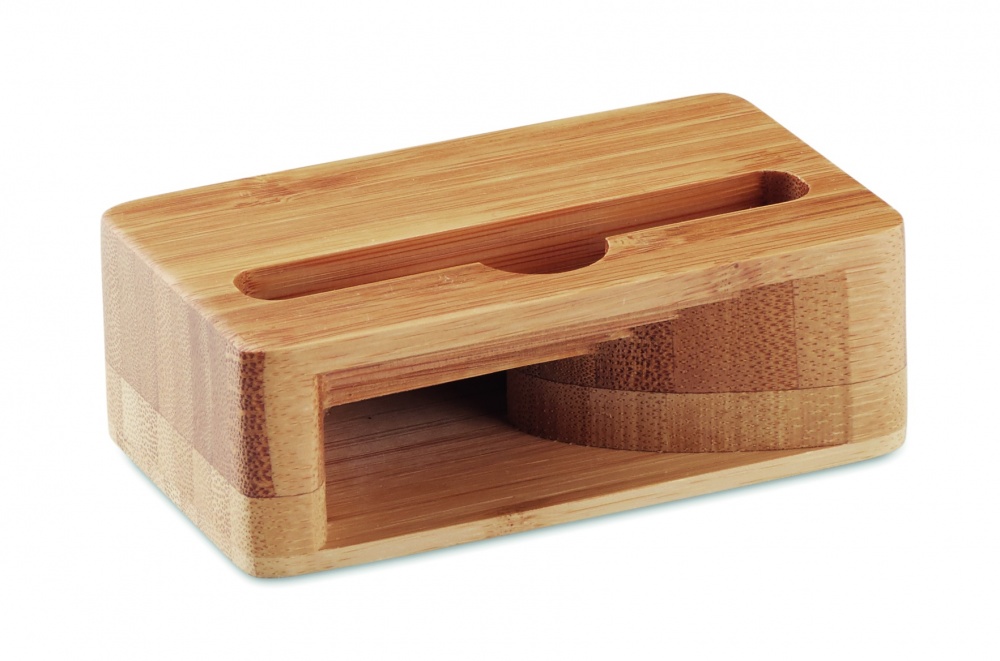 Logotrade business gifts photo of: Bamboo phone stand-amplifier CARACOL