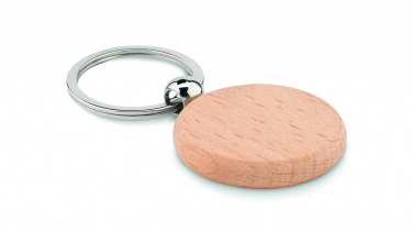 Logotrade promotional product image of: Round wooden key ring Saldus