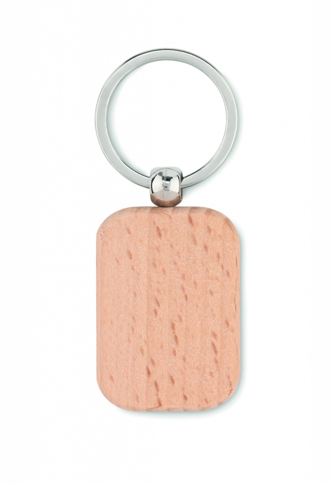 Logotrade business gifts photo of: Rectangular wooden key ring Bauska
