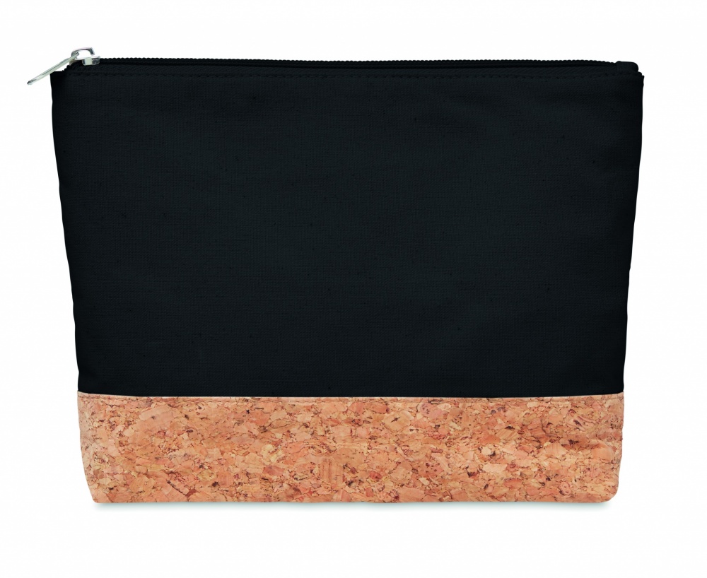 Logo trade promotional product photo of: Cork & cotton cosmetic bag