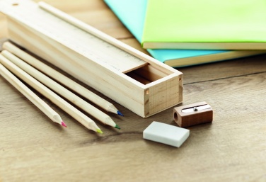 Logotrade advertising product image of: Stationery set in wooden box