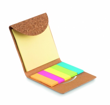Logotrade promotional merchandise image of: Cork sticky note memo pad