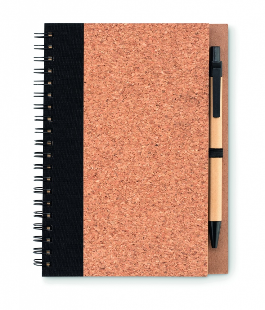 Logotrade promotional giveaway image of: Cork notebook with pen