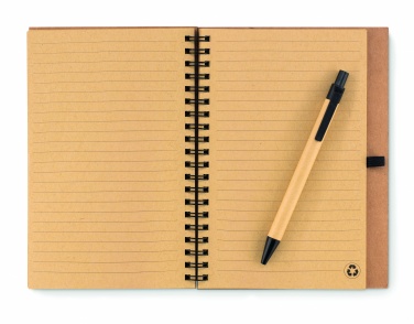 Logotrade promotional giveaways photo of: Cork notebook with pen