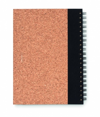 Logo trade promotional gifts image of: Cork notebook with pen