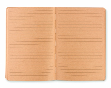 Logo trade promotional merchandise image of: A5 cork notebook 96 lined