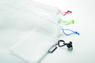 Logo trade promotional gift photo of: Set of 3 RPET mesh food bags