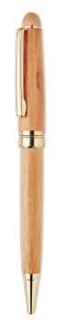 Logotrade corporate gift image of: Bamboo twist-action ballpoint pen in a box