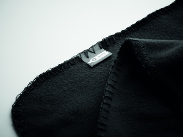 Logo trade promotional giveaways image of: RPET fleece travel blanket