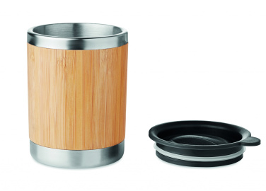 Logotrade business gift image of: Tumbler in bamboo cover 250ml