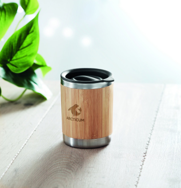 Logo trade promotional giveaway photo of: Tumbler in bamboo cover 250ml