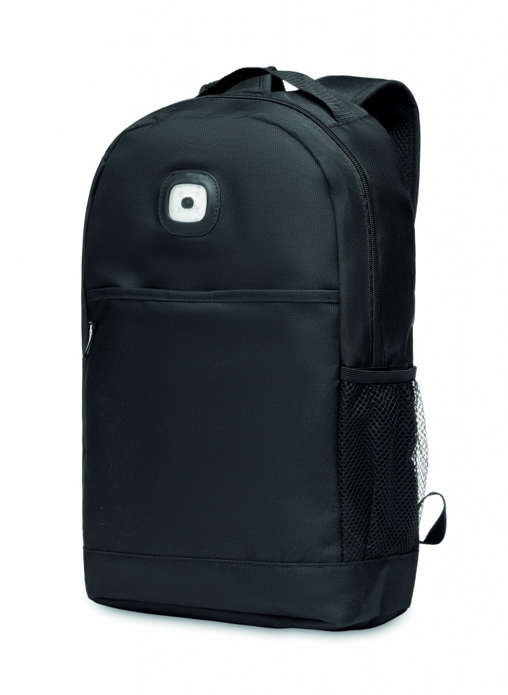 Logotrade corporate gift image of: Backpack in RPET & COB light