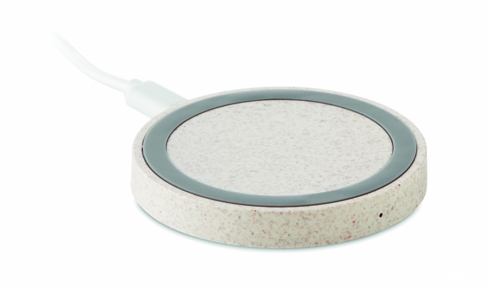 Logo trade promotional merchandise photo of: Wheat straw/ABS charger 5W