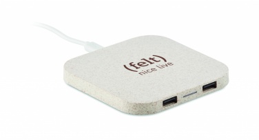 Logotrade promotional product image of: Hub charger wheat straw/ABS 5W