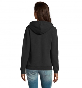 Logo trade advertising products picture of: SPIKE WOMEN ZIP HOOD SWEAT
