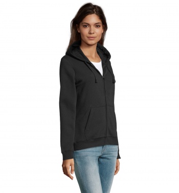 Logo trade promotional gifts picture of: SPIKE WOMEN ZIP HOOD SWEAT