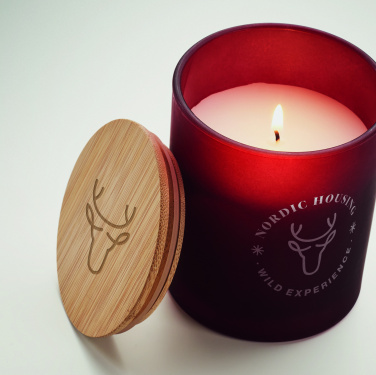 Logo trade business gift photo of: Plant based wax candle 200 gr