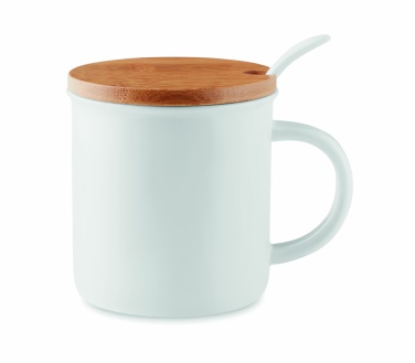 Logotrade promotional product image of: Porcelain mug with spoon