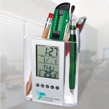 Logotrade promotional item picture of: Acrylic desk pen holder MADRID