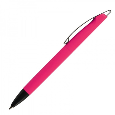 Logotrade promotional giveaway picture of: Metal ballpen soft touch BRESCIA