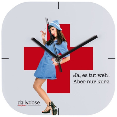 Logotrade advertising product image of: Wall clock with all over clock face BEL AIR