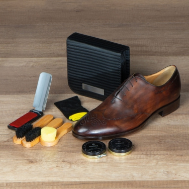 Logo trade promotional merchandise image of: Shoe polish set CANNES