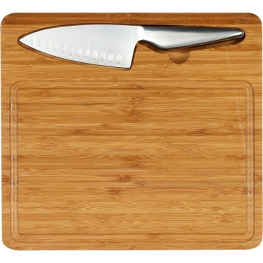 Logo trade promotional merchandise image of: Cutting board with knife MANTOVA