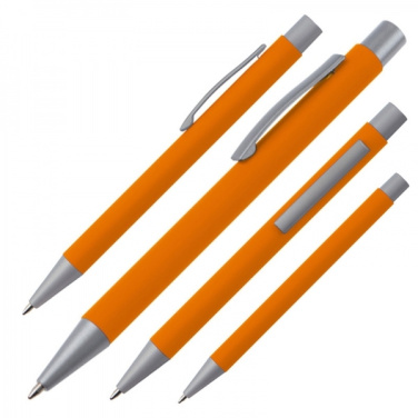 Logotrade promotional giveaway image of: Metal ballpen soft touch ABU DHABI