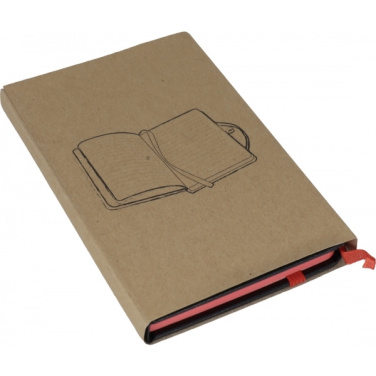 Logo trade promotional items picture of: Notebook A6 ROSTOCK