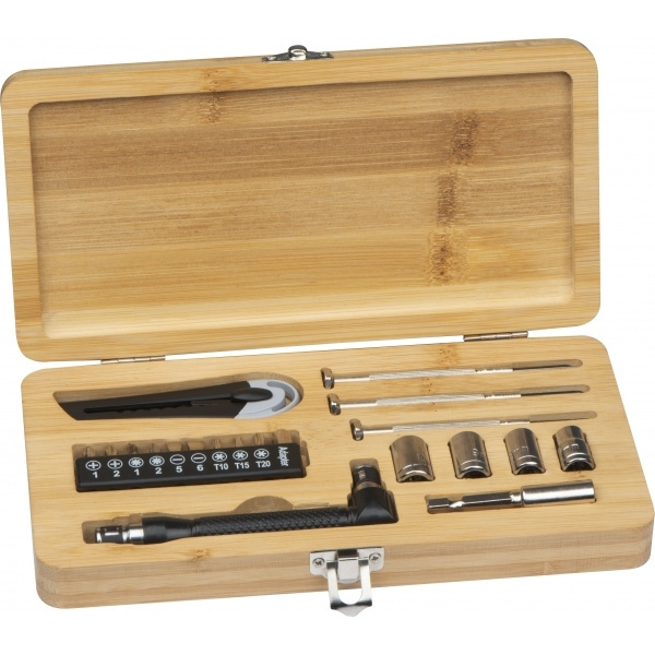 Logo trade promotional product photo of: 22-piece tool set BERINGEN