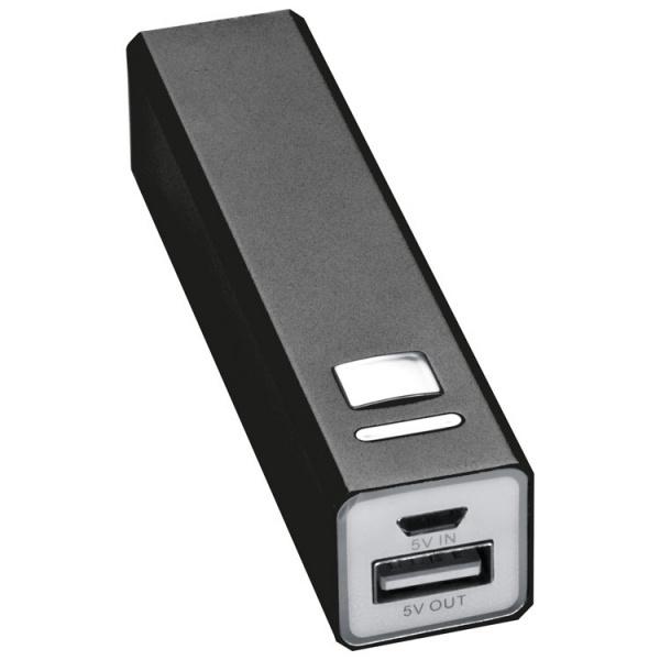 Logotrade promotional merchandise image of: Metal power bank PORT HOPE 2200mAh