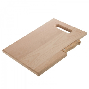 Logo trade promotional item photo of: Wooden board with knife LIZZANO