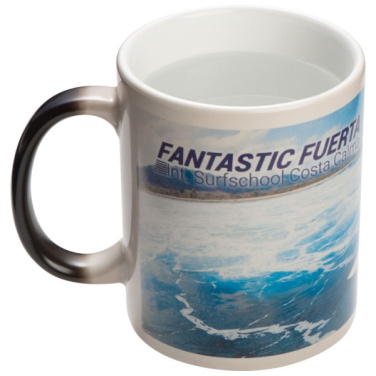 Logotrade corporate gift image of: Colour-changing sublimation mug SIRMIONE 300 ml