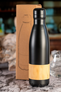 Logo trade promotional merchandise image of: Stainless steel bottle KOBE 750 ml