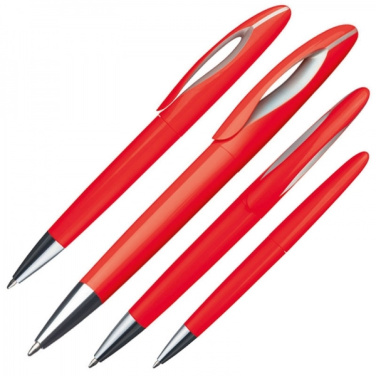 Logo trade promotional products image of: Plastic ballpen FAIRFIELD