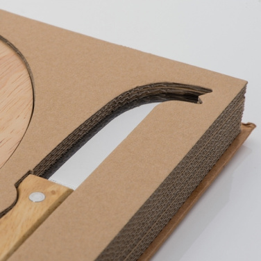 Logotrade promotional item picture of: Cheese chopping board with knife GOUDA
